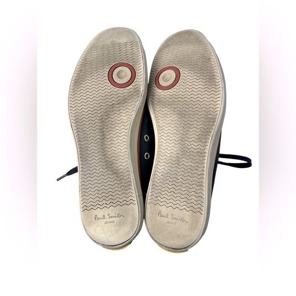 Paul Smith’s Bernard Sneakers in Navy Leather/Suede Good Pre-Owned Condition Sz8 - Picture 5 of 5